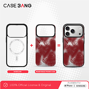 Crimson Heart Series - Full Screen Hearts Magnetic Casing