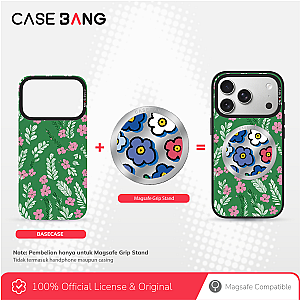 Floral Series Series - Blue Flower Magsafe Grip Stand