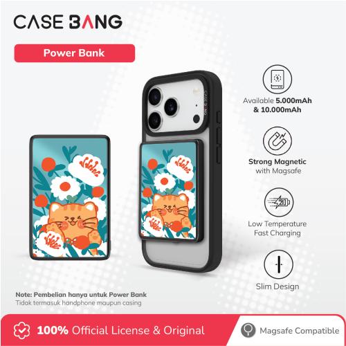 Animal Party Series - Orange Cat Magnetic Power Bank