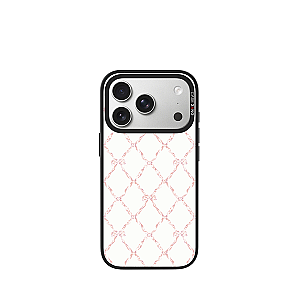 CASEBANG Removable Phonecase Cover Cherry Bow Series - Plaid Bow Magnetic Casing