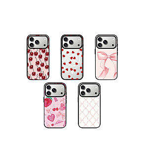 CASEBANG Removable Phonecase Cover Cherry Bow Series - Red Heart Magnetic Casing