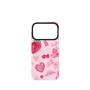 CASEBANG Removable Phonecase Cover Cherry Bow Series - Vintage Strawberry Magnetic Casing