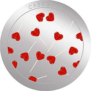 CASEBANG Cherry Bow Series - Red Heart Magsafe Grip Stand Handphone Holder