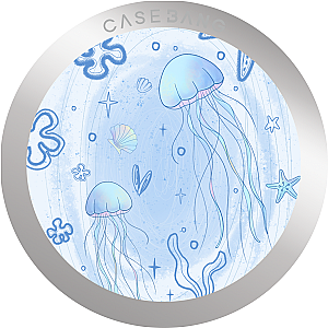  Blue Ocean Series - Jellyfish Dream Magsafe Grip Stand Handphone Holder