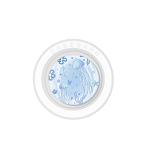  Blue Ocean Series - Jellyfish Dream Pop Socket Stand Handphone Holder