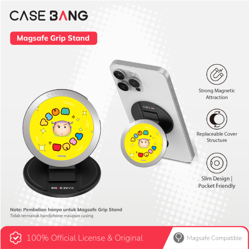  Tsumtsum 3.0 Series - Yellow Tsum Magsafe Grip Stand Handphone Holder