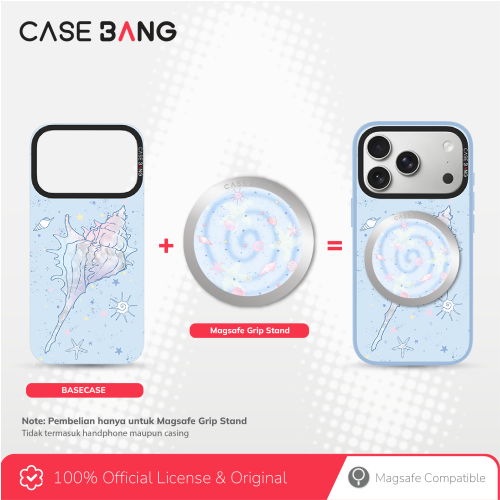  Blue Ocean Series - Swirl Shells Magsafe Grip Stand Handphone Holder