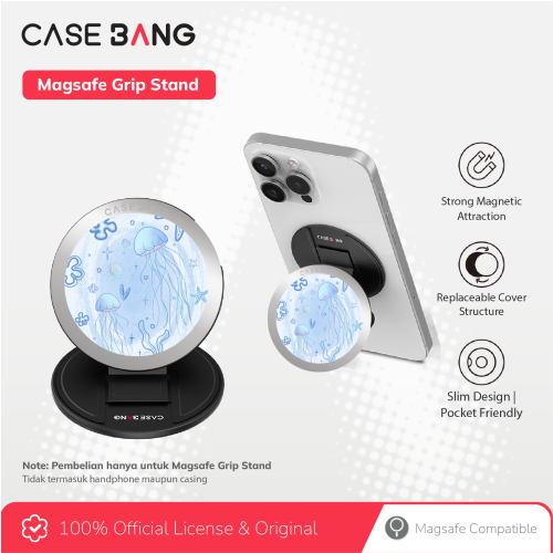  Blue Ocean Series - Jellyfish Dream Magsafe Grip Stand Handphone Holder