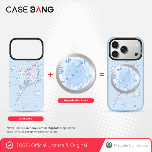  Blue Ocean Series - Jellyfish Dream Magsafe Grip Stand Handphone Holder