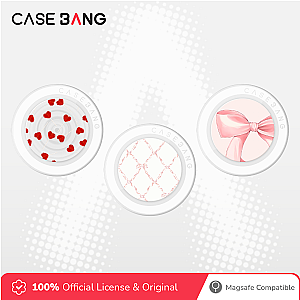 CASEBANG Cherry Bow Series - Red Heart Pop Socket Stand Handphone Holder