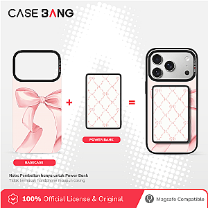CASEBANG Cherry Bow Series Powerbank 5000 mAh (Plaid Bow)