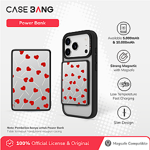CASEBANG Cherry Bow Series Powerbank 5000 mAh (Red Heart)