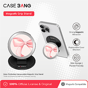 CASEBANG Cherry Bow Series - Silkbow Magsafe Grip Stand Handphone Holder