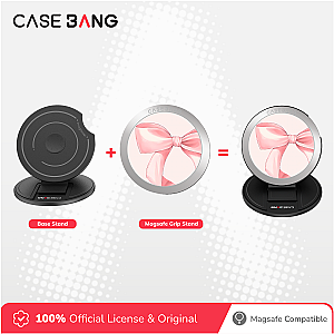 CASEBANG Cherry Bow Series - Silkbow Magsafe Grip Stand Handphone Holder