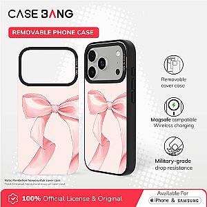 CASEBANG Removable Phonecase Cover Cherry Bow Series - Silkbow Magnetic Casing