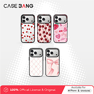 CASEBANG Removable Phonecase Cover Cherry Bow Series - Red Cherry Magnetic Casing