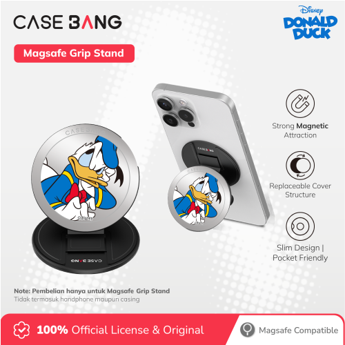 Donald Duck 1.0 Series - Curious Donald Magsafe Grip Stand Handphone Holder