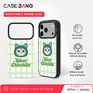 Cat Series - Silver Chincilla Magnetic Casing