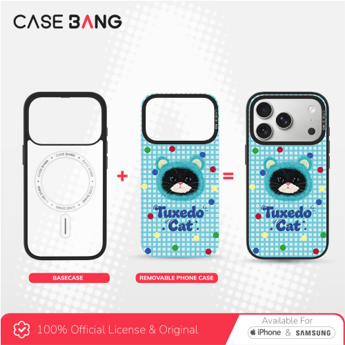 Cat Series - Dotty Tuxedo Magnetic Casing