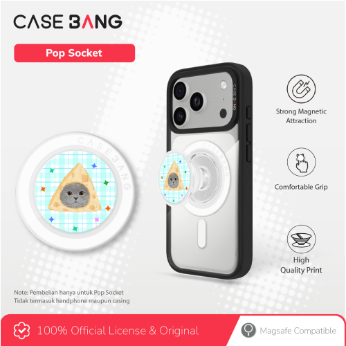 CASEBANG Cat Series - British Blue Pop Socket Stand Handphone Holder