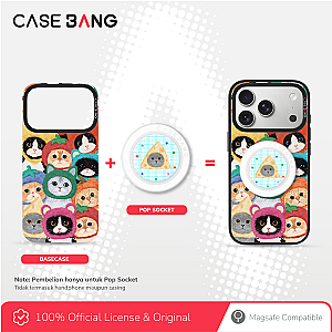 CASEBANG Cat Series - British Blue Pop Socket Stand Handphone Holder