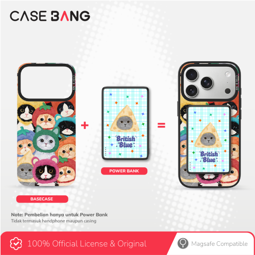 CASEBANG Cat Series Powerbank 5000 mAh (British Blue)