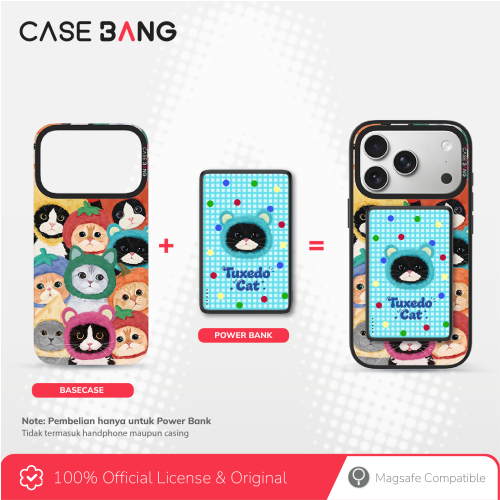 CASEBANG Cat Series Powerbank 5000 mAh (Dotty Tuxedo)