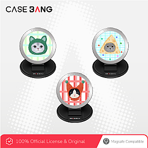 CASEBANG Cat Series - Tuxedo Cat Magsafe Grip Stand Handphone Holder