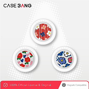 CASEBANG Floral Series Series - Red Bloom Pop Socket Stand Handphone Holder