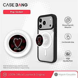 CASEBANG Crimson Heart Series - Surrounded by Love Pop Socket Stand Handphone Holder