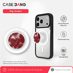 CASEBANG Crimson Heart Series - Full Screen Hearts Pop Socket Stand Handphone Holder