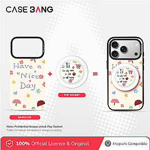CASEBANG Relax Soul Series - Worship of Happiness Pop Socket Stand Handphone Holder