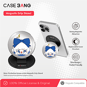 CASEBANG Siinono Series - Blue Bow Siinono Magsafe Grip Stand Handphone Holder
