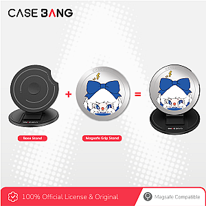 CASEBANG Siinono Series - Blue Bow Siinono Magsafe Grip Stand Handphone Holder