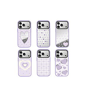 CASEBANG Removable Phonecase Cover Violet Heart Series - Galactic Hearts Magnetic Casing