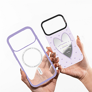 CASEBANG Removable Phonecase Cover Violet Heart Series - Sweethearts Whisper Magnetic Casing