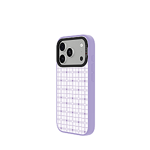 CASEBANG Removable Phonecase Cover Violet Heart Series - Checker Heart Magnetic Casing