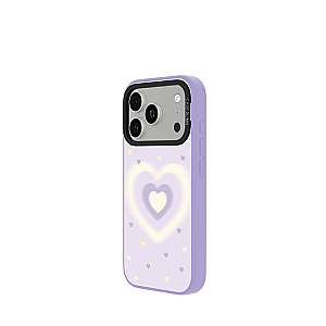 CASEBANG Removable Phonecase Cover Violet Heart Series - Aura Heart Glow Magnetic Casing