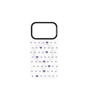CASEBANG Removable Phonecase Cover Violet Heart Series - Heart Matrix Magnetic Casing