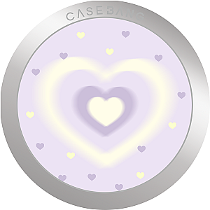 CASEBANG Violet Heart Series - Aura Heart Glow Magsafe Grip Stand Handphone Holder