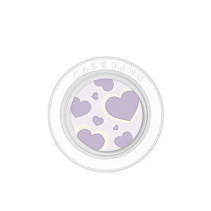 CASEBANG Violet Heart Series - Soft Heart Pop Socket Stand Handphone Holder