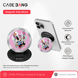  Mickey and Friends 5.0 Series - Floral Minnie Magsafe Grip Stand Handphone Holder