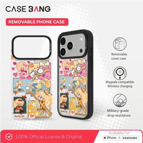 CASEBANG Removable Phonecase Cover Erlili Series - Patch Work Diary Magnetic Casing
