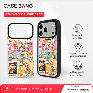 CASEBANG Removable Phonecase Cover Erlili Series - Patch Work Diary Magnetic Casing