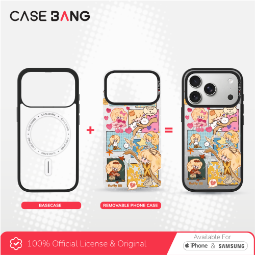 CASEBANG Removable Phonecase Cover Erlili Series - Patch Work Diary Magnetic Casing