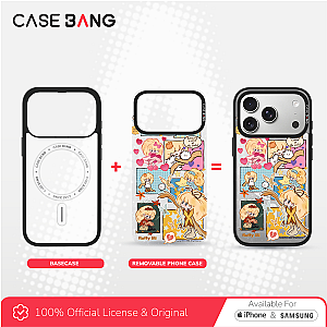 CASEBANG Removable Phonecase Cover Erlili Series - Patch Work Diary Magnetic Casing