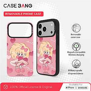 CASEBANG Removable Phonecase Cover Erlili Series - Pink Heart Hug Magnetic Casing