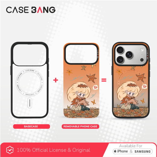 CASEBANG Removable Phonecase Cover Erlili Series - Autumn Maple Whisper Magnetic Casing