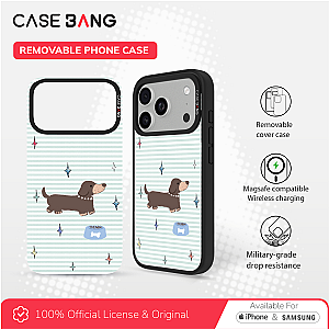 CASEBANG Removable Phonecase Cover Summer Puppy Series - Elegant Puppy Magnetic Casing