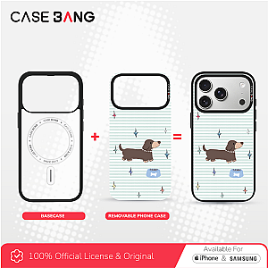 CASEBANG Removable Phonecase Cover Summer Puppy Series - Elegant Puppy Magnetic Casing